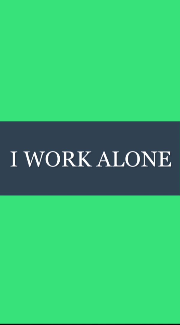 i-work-alone